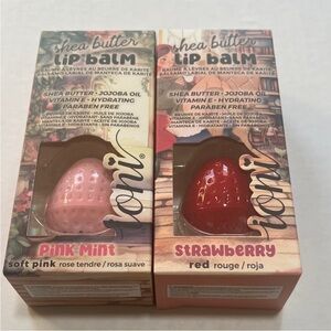 Wow Shea Butter Lip Balm Set - Pink Mint & Strawberry